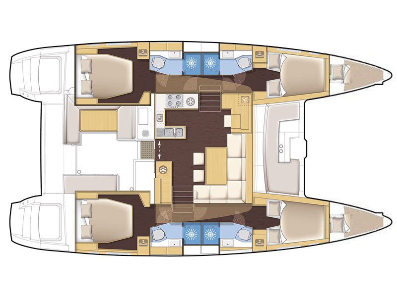 AEROPI  |⛵ VIP, Skippered Only, Watermaker, Generator, AC, BBQ