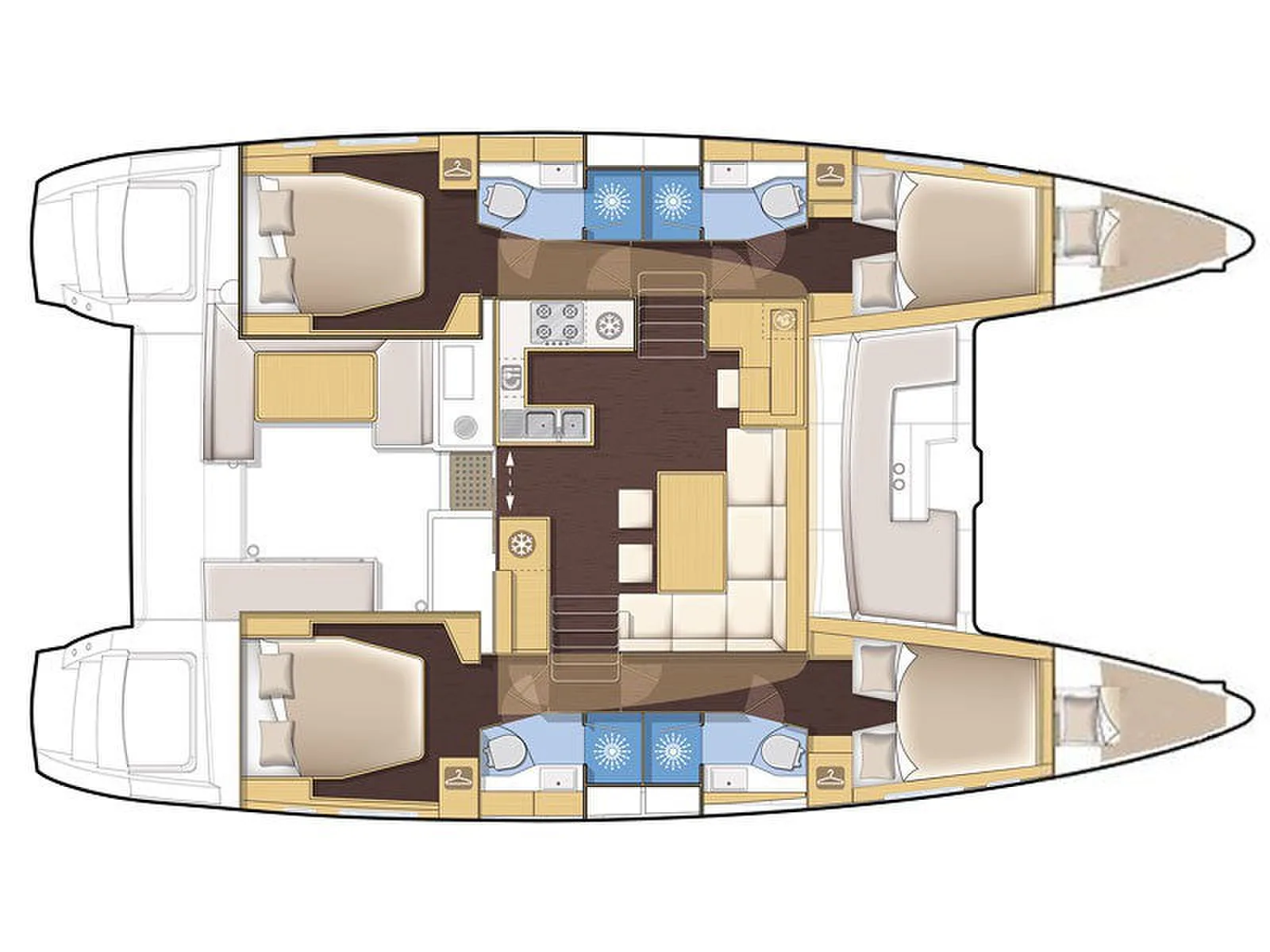AEROPI  |⛵ VIP, Skippered Only, Watermaker, Generator, AC, BBQ